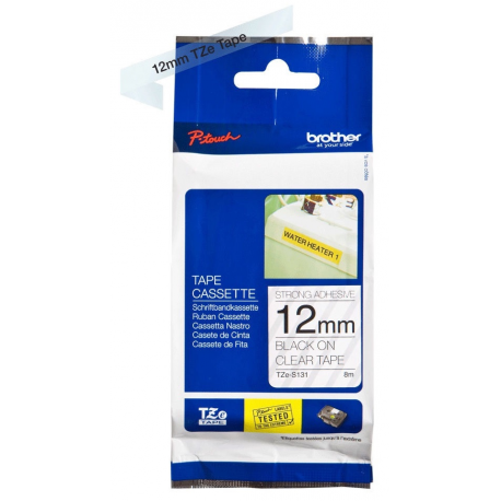 Brother TZe-131 - laminated tape - 1 cassette(s) - Roll (1.2 cm x 8 m) - 2