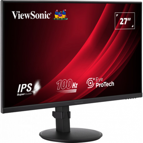 ViewSonic VG2708A-MHD - LED monitor - 27" - 1920 x 1080 Full HD (1080p) @ 100 Hz - IPS - 250 cd / m² - 1300:1 - 5 ms - HDMI, VGA, DisplayPort - speakers - 1