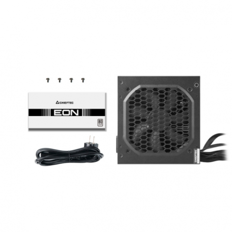Chieftec EON Series ZPU-600S - Power supply (internal) - ATX12V 2.3 - 80 PLUS - AC 200-240 V - 600 Watt - active PFC - elegant black - 5