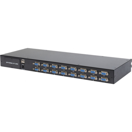 DIGITUS Modular KVM switch, 16-port - 0