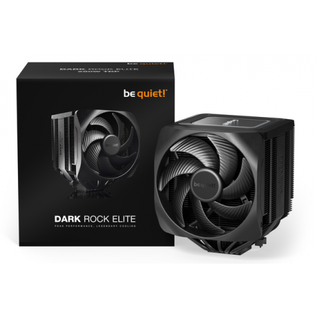 be quiet! Dark Rock Elite - Processor cooler - (for: LGA1155, LGA1150, LGA1151, AM4, LGA1200, LGA1700, AM5) - aluminium with copper base - 135 mm - black - 4
