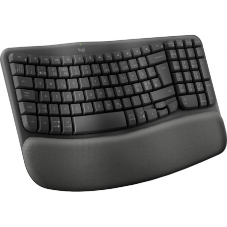 Logitech Wave Keys for Business - Keyboard - wireless - Bluetooth 5.1 LE - QWERTY - graphite - 4
