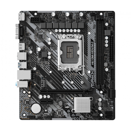 ASRock H610M-HDV / M.2 - 2.0 - motherboard - micro ATX - LGA1700 Socket - H610 Chipset - USB 3.2 Gen 1 - Gigabit LAN - onboard graphics (CPU required) - HD Audio (8-channel) - 1