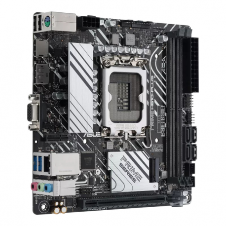 ASUS PRIME H610I-PLUS-CSM - Motherboard - mini ITX - LGA1700 Socket - H610 Chipset - USB 3.2 Gen 1 - Gigabit LAN - onboard graphics (CPU required) - HD Audio (8-channel) - 3