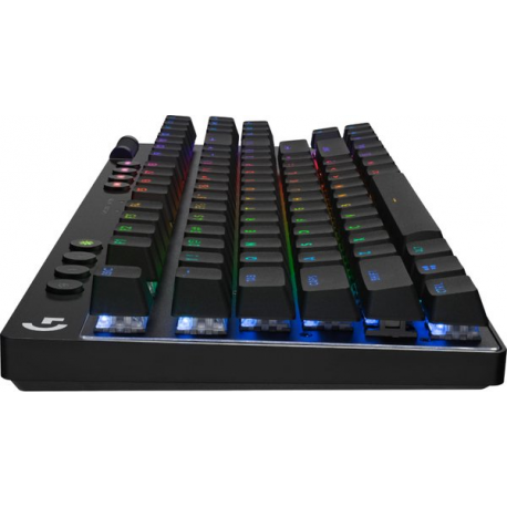 Logitech G PRO X - Keyboard - tenkeyless - backlit - Bluetooth, 2.4 GHz - key switch: GX Red Linear - black - 4