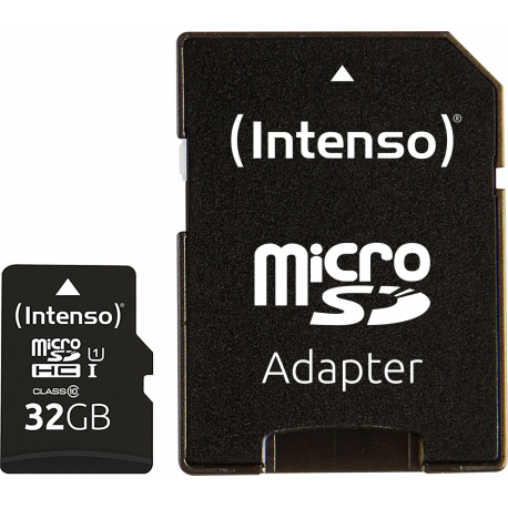 Intenso - Flash memory card (SD adapter included) - 32 GB - UHS-I U1 / Class10 - microSDHC UHS-I - 0