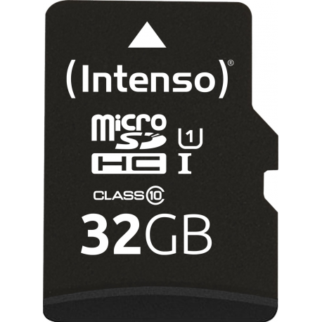 Intenso - Flash memory card (SD adapter included) - 32 GB - UHS-I U1 / Class10 - microSDHC UHS-I - 1
