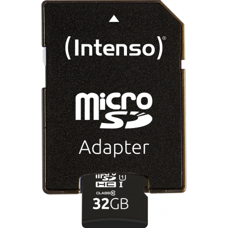 Intenso - Flash memory card (SD adapter included) - 32 GB - UHS-I U1 / Class10 - microSDHC UHS-I - 2