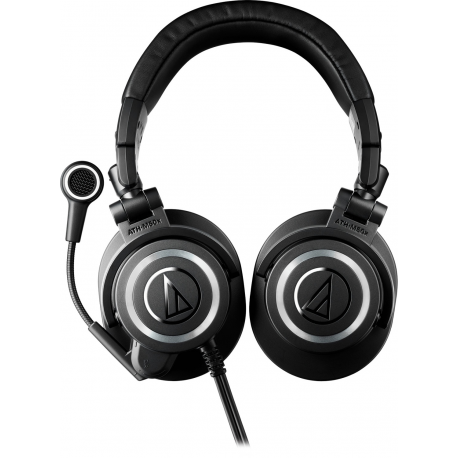 Audio-Technica ATH M50xSTS StreamSet - Headset - full size - wired - USB-A - noise isolating - 2