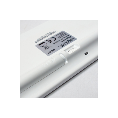 LogiLink Combo Set with Autolink - Keyboard and mouse set - wireless - 2.4 GHz - German - white - 6