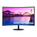 Samsung S27C390EAU - S39C Series - LED monitor - curved - 27" - 1920 x 1080 Full HD (1080p) @ 75 Hz - VA - 250 cd / m² - 3000:1 - 4 ms - 2xHDMI, DisplayPort - speakers - black, dark blue / grey