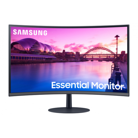 Samsung S27C390EAU - S39C Series - LED monitor - curved - 27" - 1920 x 1080 Full HD (1080p) @ 75 Hz - VA - 250 cd / m² - 3000:1 - 4 ms - 2xHDMI, DisplayPort - speakers - black, dark blue / grey - 2