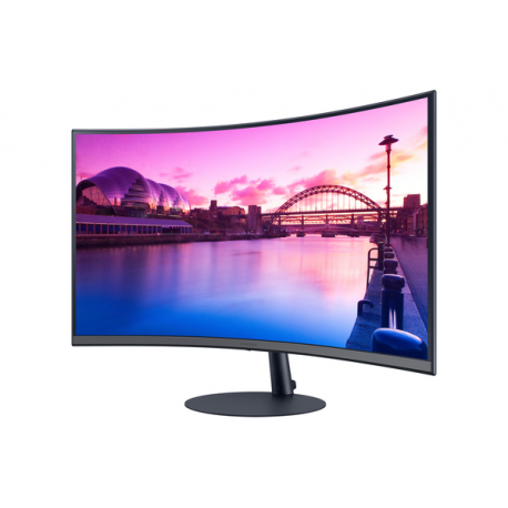 Samsung S27C390EAU - S39C Series - LED monitor - curved - 27" - 1920 x 1080 Full HD (1080p) @ 75 Hz - VA - 250 cd / m² - 3000:1 - 4 ms - 2xHDMI, DisplayPort - speakers - black, dark blue / grey - 7