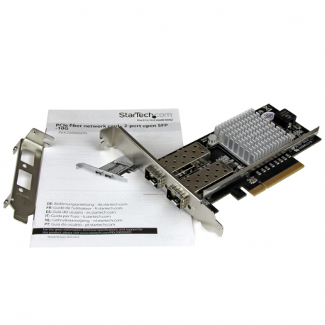2-PORT 10G FIBER NIC-OPEN SFP (StarTech.com 2 Port 10G LWL Netzwerkkarte mit offenem SFP - PCIe, Intel Chip - 2-fach Glasfaser E - 5
