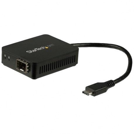 USB C TO FIBER OPTIC CONVERTER (StarTech.com USB-C auf LWL Konverter - Offener SFP - USB 3.0 Gigabit Ethernet Netzwerk Adapter - - 0