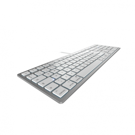 CHERRY KC 6000 SLIM - Keyboard - USB - Nordic - key switch: CHERRY SX - silver - 1