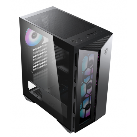 MSI MPG GUNGNIR 110R - Tower - ATX - windowed side panel (tempered glass) - no power supply (ATX) - USB/Audio - 1