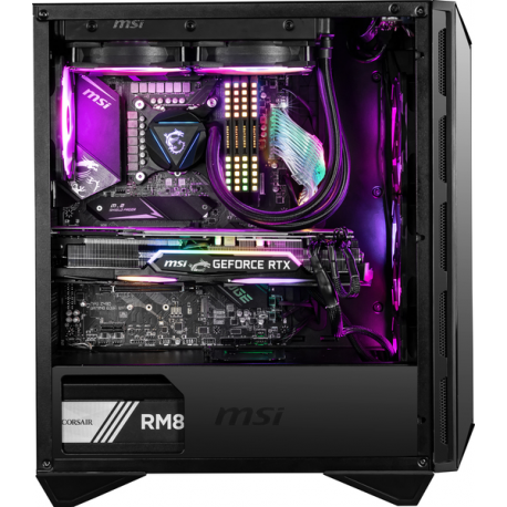 MSI MPG GUNGNIR 110R - Tower - ATX - windowed side panel (tempered glass) - no power supply (ATX) - USB/Audio - 9