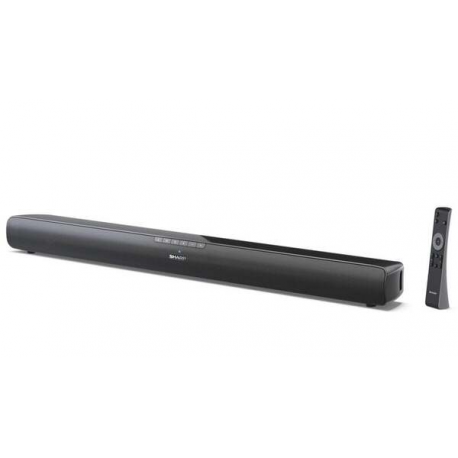 Sharp HT-SB100 - Sound bar - wireless - Bluetooth - glossy black (grille colour - black glossy finish) - 0