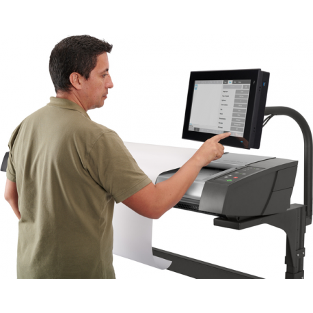 HP HD Pro 2 - Roll scanner - CCD - Roll (111.8 cm) - 1200 dpi x 1200 dpi - USB 3.0, Gigabit LAN - 9