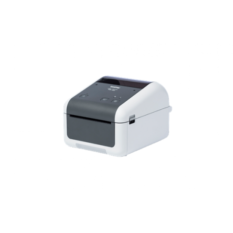 Brother TD-4210D - Label printer - direct thermal - Roll (11.8 cm) - 203 dpi - up to 127 mm / sec - USB 2.0, LAN, serial - grey, white - 1