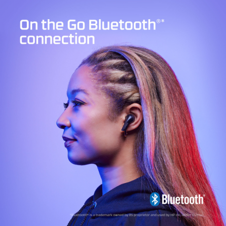 HyperX Cloud MIX Buds - True wireless earphones with mic - in-ear - Bluetooth - black - for Victus by HP Laptop 15, 16; EliteDesk 800 G6; Laptop 17; Pavilion x360 Laptop - 0