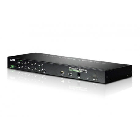 ATEN KVM over IP CS1716i - KVM switch - 16 x KVM port(s) - 1 local user - 32 IP users - desktop, rack-mountable - 0