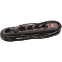 Bachmann SMART - Power strip - output connectors: 6 (CEE 7 / 17) - 5 m - Germany - black