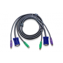 ATEN 2L-5002P / C - Keyboard / video / mouse (KVM) cable - PS / 2, HD-15 (VGA) (M) to PS / 2, HD-15 (VGA) - 1.8 m - for ATEN KH98; CE 250; MasterView Console Extender CE220, CS-114, 14, 142, 78, 912, 9134, 914