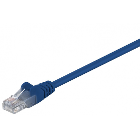 MicroConnect - Network cable - RJ-45 (M) to RJ-45 (M) - 5 m - UTP - CAT 5e - blue - 0