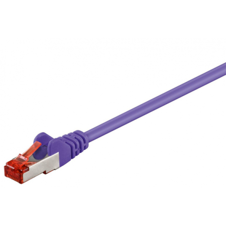 MicroConnect - Network cable - RJ-45 (M) to RJ-45 (M) - 25 cm - 5.6 mm - foiled unshielded twisted pair (F/UTP) - CAT 6 - round, snagless, stranded - purple - 0