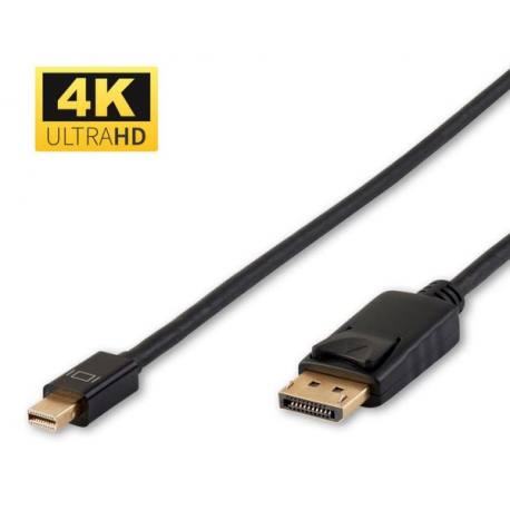 MicroConnect - DisplayPort cable - Mini DisplayPort (M) to DisplayPort (M) - 50 cm - 4K support - black - 0