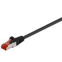 MicroConnect - Network cable - RJ-45 (M) to RJ-45 (M) - 50 cm - screened shielded twisted pair (SSTP) - CAT 6 - halogen-free, stranded - black
