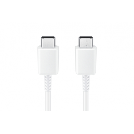 Samsung EP-DA705 - USB cable - 24 pin USB-C (M) to 24 pin USB-C (M) - USB 2.0 - 3 A - 1 m - white - 2