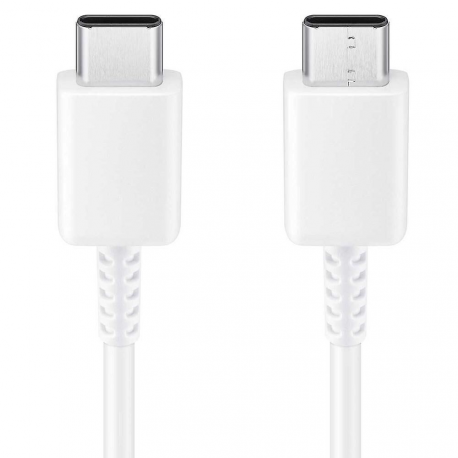 Samsung EP-DA705 - USB cable - 24 pin USB-C (M) to 24 pin USB-C (M) - USB 2.0 - 3 A - 1 m - white - 3