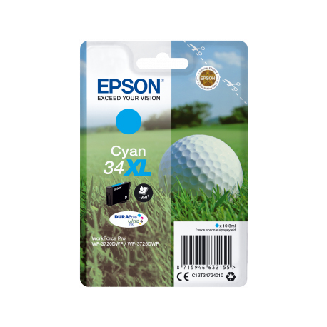 Singlepack Cyan 34XL DURABrite - 1