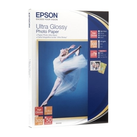 Epson Ultra Glossy Photo Paper - Glossy - 100 x 150 mm 50 sheet(s) photo paper - for EcoTank ET-1810, 2810, 2811, 2814, 2815, 2820, 2825, 2826, 2850, 2851, 2856, 4800, 4850 - 2