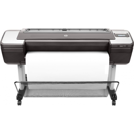 HP DesignJet T1700dr PostScript - 44" large-format printer - colour - ink-jet - 1118 x 1676 mm - 2400 x 1200 dpi - up to 0.55 min / page - capacity: 2 rolls - Gigabit LAN, USB host - cutter - 9