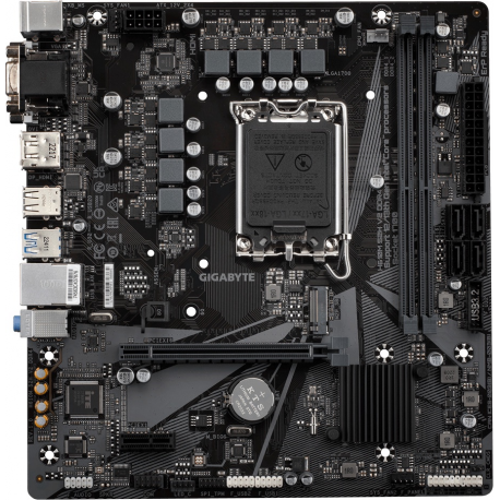 Gigabyte H610M S2H V2 DDR4 - 1.0 - motherboard - micro ATX - LGA1700 Socket - H610 Chipset - USB 3.2 Gen 1 - Gigabit LAN - onboard graphics (CPU required) - HD Audio (8-channel) - 0