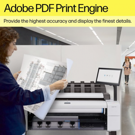 HP DesignJet T2600dr PostScript MFP - 36" multifunction printer - colour - ink-jet - 914 x 8000 mm, 610 x 15000 mm (original) - Roll (91.4 cm x 91.4 m), 914 x 1219 mm (media) - up to 0.32 min / page (printing) - 2 rolls - USB, Gigabit LAN - 10