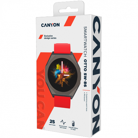 CANYON Otto SW-86, Smart watch Realtek 8762DK LCD 1.3' LTPS 360X360px, G+F - 6