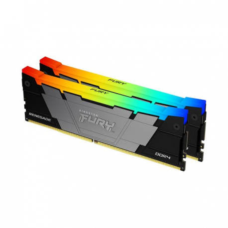 Kingston FURY Renegade RGB - DDR4 - kit - 64 GB: 2 x 32 GB - DIMM 288-pin - 3200 MHz  /  PC4-25600 - CL16 - 1.35 V - unbuffered - non-ECC - black - 2