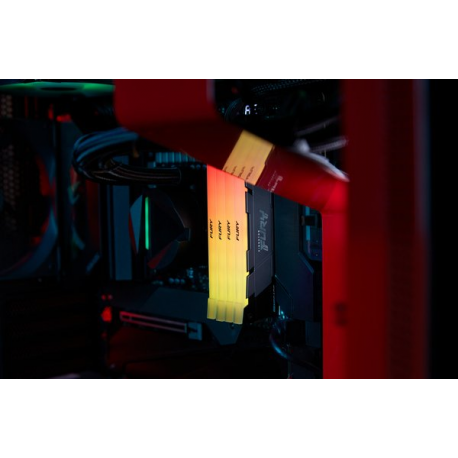 Kingston FURY Renegade RGB - DDR4 - kit - 64 GB: 2 x 32 GB - DIMM 288-pin - 3200 MHz  /  PC4-25600 - CL16 - 1.35 V - unbuffered - non-ECC - black - 4