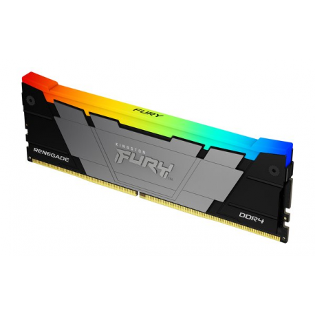 Kingston FURY Renegade RGB - DDR4 - kit - 64 GB: 2 x 32 GB - DIMM 288-pin - 3200 MHz  /  PC4-25600 - CL16 - 1.35 V - unbuffered - non-ECC - black - 17