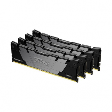 Kingston FURY Renegade - DDR4 - kit - 64 GB: 4 x 16 GB - DIMM 288-pin - 3600 MHz  /  PC4-28800 - CL16 - 1.35 V - unbuffered - non-ECC - black - 16