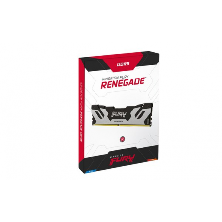 Kingston FURY Renegade - DDR5 - kit - 96 GB: 2 x 48 GB - DIMM 288-pin - 6000 MHz  /  PC5-48000 - CL32 - 1.35 V - unbuffered - on-die ECC - black / silver - 17