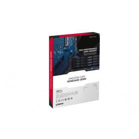 Kingston FURY Renegade - DDR5 - module - 48 GB - DIMM 288-pin - 6400 MHz / PC5-51200 - CL32 - 1.4 V - unbuffered - non-ECC - black, silver - 5