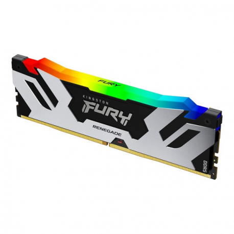 Kingston FURY Renegade RGB - DDR5 - module - 48 GB - DIMM 288-pin - 6400 MHz  /  PC5-51200 - CL32 - 1.4 V - unbuffered - on-die ECC - black & silver - 9
