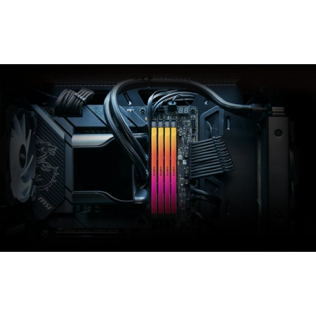 Kingston FURY Renegade RGB - DDR5 - module - 48 GB - DIMM 288-pin - 6400 MHz  /  PC5-51200 - CL32 - 1.4 V - unbuffered - on-die ECC - black & silver - 11