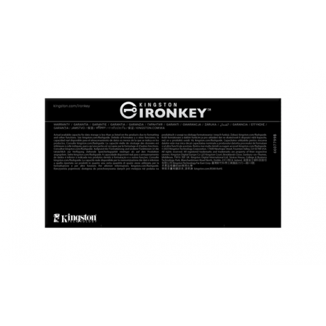 Kingston IronKey D500S - USB flash drive - encrypted - 16 GB - USB 3.2 Gen 1 - TAA Compliant - 7